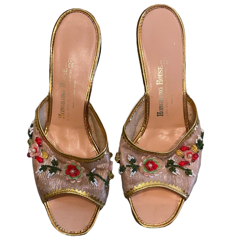Vintage Beaded Sandals